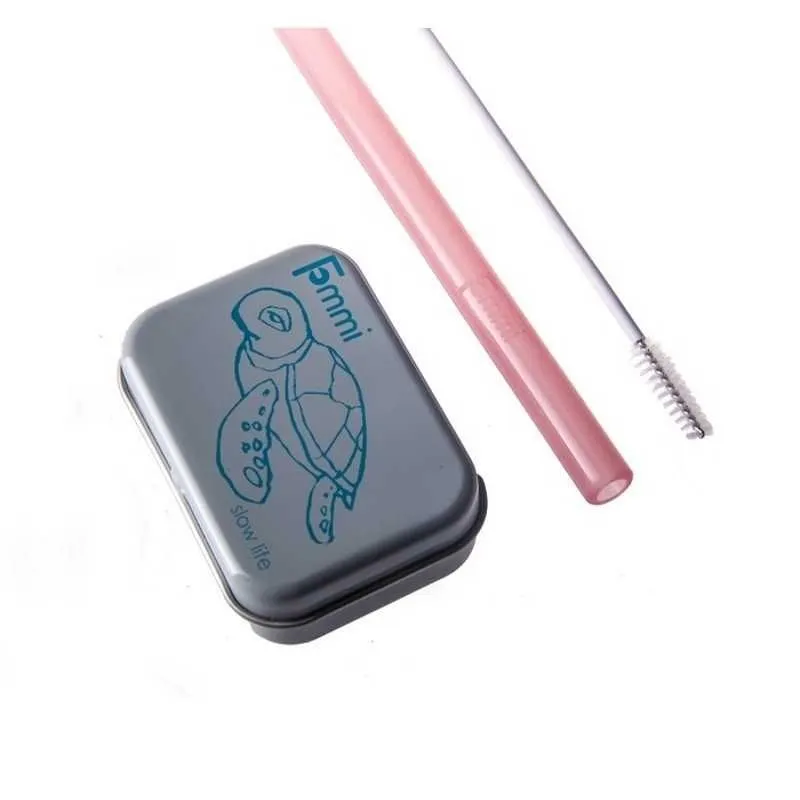 GoSilli daugkartinis silikoninis šiaudelis