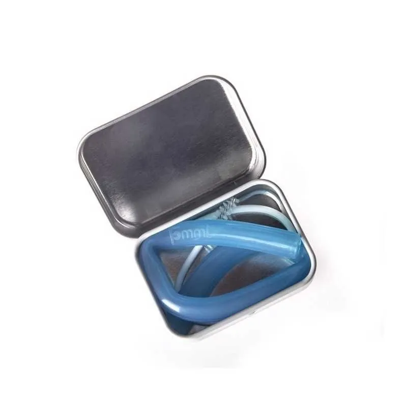 GoSilli daugkartinis silikoninis šiaudelis