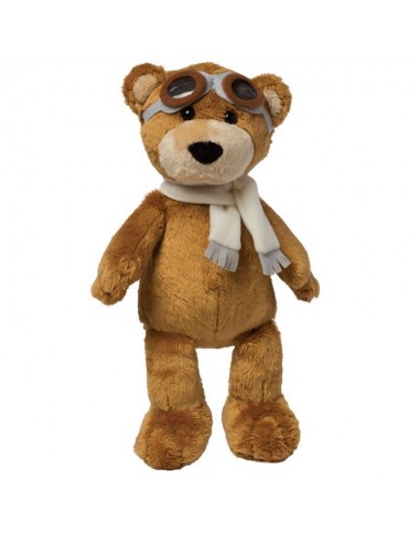 Pliušinis žaislas meškinas Lakūnas (31 cm) - vaizdas iš priekio baltame fone