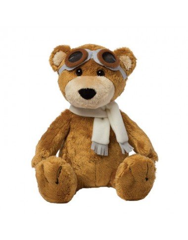 Pliušinis žaislas meškinas Lakūnas (31 cm) - vaizdas iš priekio baltame fone