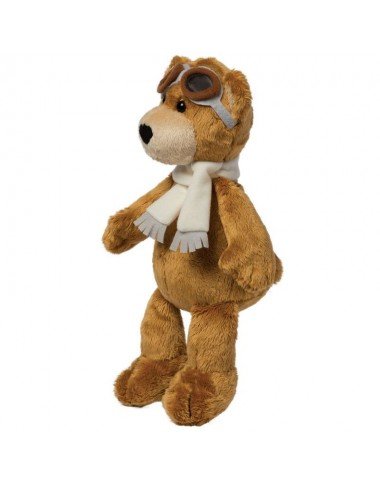 Pliušinis žaislas meškinas Lakūnas (31 cm) - vaizdas iš priekio baltame fone