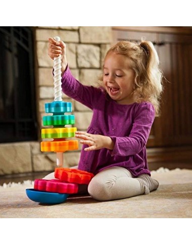 SpinAgain besisukantis bokštas - vaizdas baltame fone su pakuote