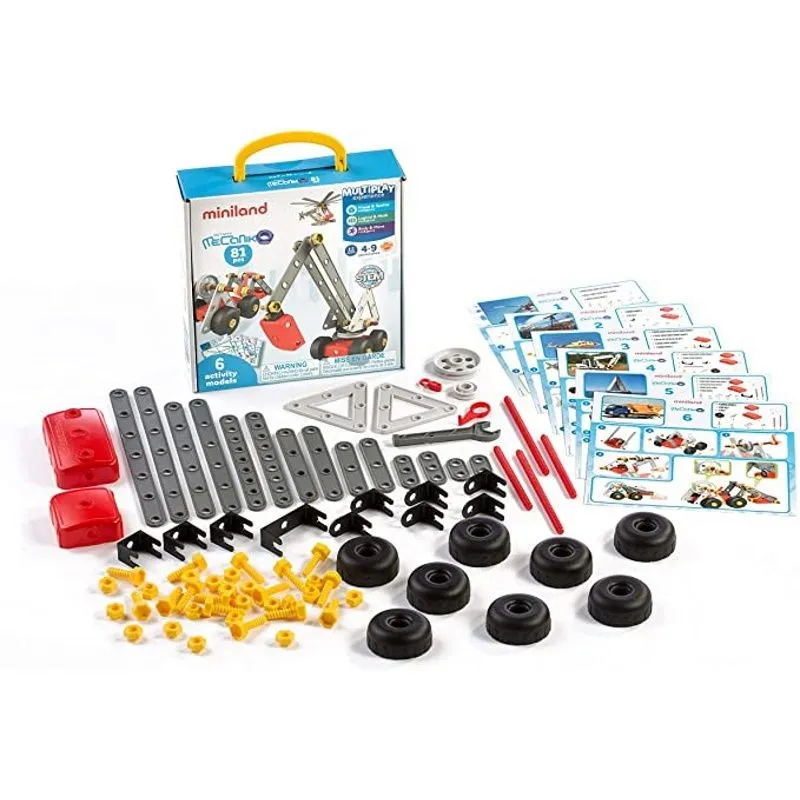 Miniland skrūvju konstruktors (81 detaļa)