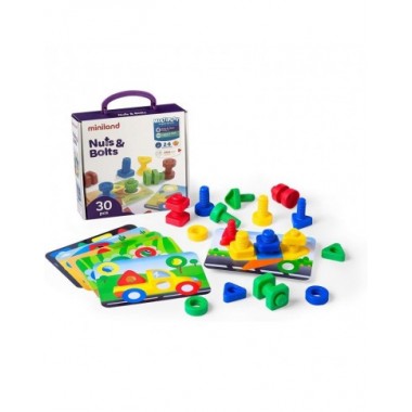Miniland izglītojošs skrūvju komplekts