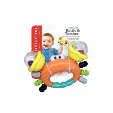 Infantino barškutis-kramtukas Krabas