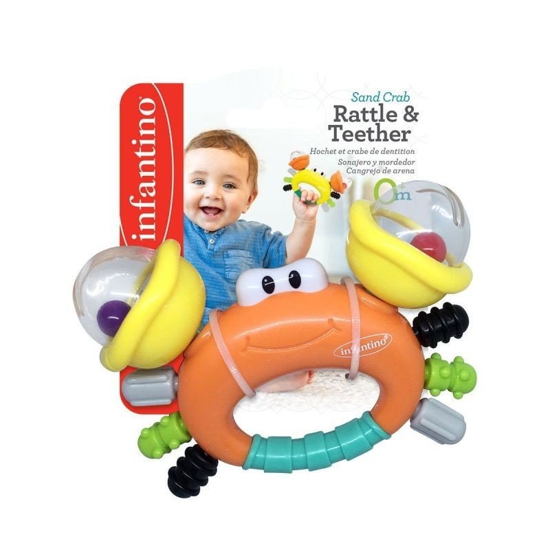 Infantino barškutis-kramtukas Krabas