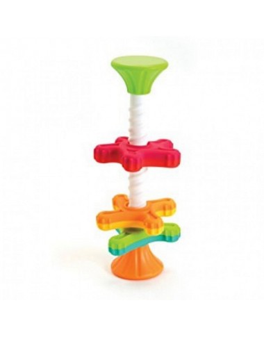 MiniSpinny žaislas kūdikiams baltame fone