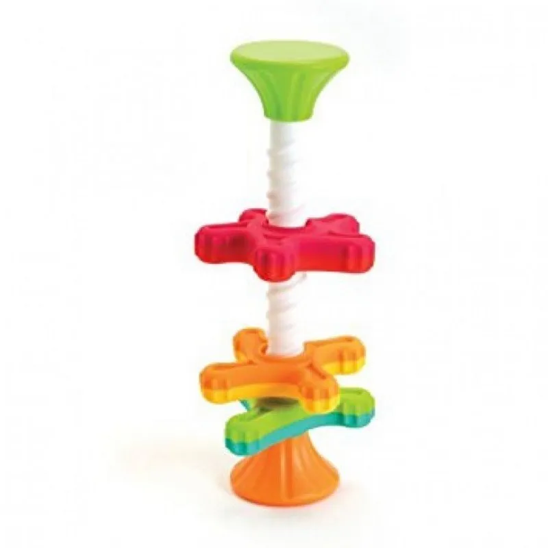 MiniSpinny žaislas kūdikiams baltame fone