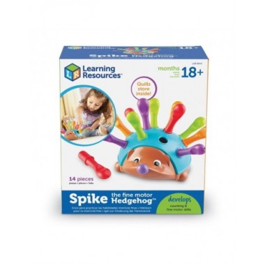 Smulkiosios motorikos žaidimas Ežiukas - Lavinamieji žaislai nuo 18 mėnesių