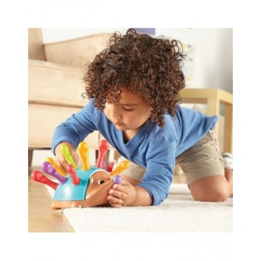 Smulkiosios motorikos žaidimas Ežiukas - Lavinamieji žaislai nuo 18 mėnesių