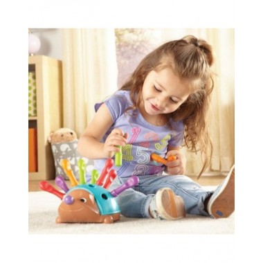 Smulkiosios motorikos žaidimas Ežiukas - Lavinamieji žaislai nuo 18 mėnesių