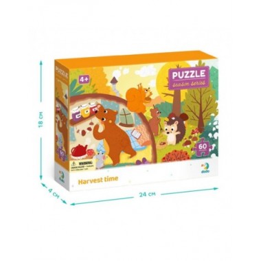 Dodo dėlionė vaikams Derliaus metas (60 det.) ir pakuotės išmatavimai