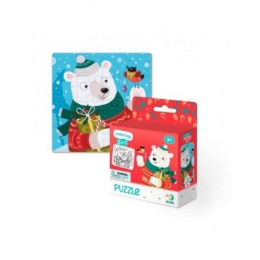 Dodo dėlionė Šv. Kalėdų meškiukas (16 det.) - Dėlionės vaikams nuo 3 metų