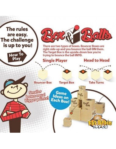 Žaidimas Box & Balls šokliukai - Lavinamieji žaislai vaikams