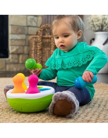 Sensorinis žaislas SpinnyPins - Lavinamieji žaislai vaikams nuo 1 metų