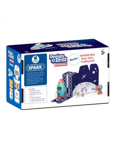 Varžtukų konstruktorius Raketa - Lavinamieji konstruktoriai vaikams nuo 3 metų 