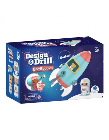 Varžtukų konstruktorius Raketa - Lavinamieji konstruktoriai vaikams nuo 3 metų 