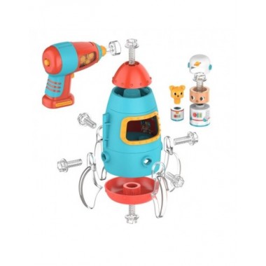 Varžtukų konstruktorius Raketa - Lavinamieji konstruktoriai vaikams nuo 3 metų 