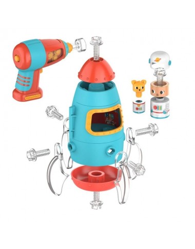 Varžtukų konstruktorius Raketa - Lavinamieji konstruktoriai vaikams nuo 3 metų 