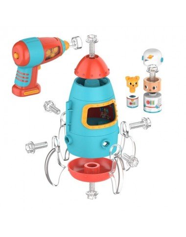 Varžtukų konstruktorius Raketa - Lavinamieji konstruktoriai vaikams nuo 3 metų 