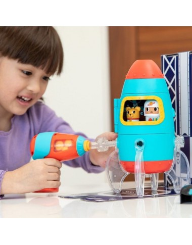 Varžtukų konstruktorius Raketa - Lavinamieji konstruktoriai vaikams nuo 3 metų 