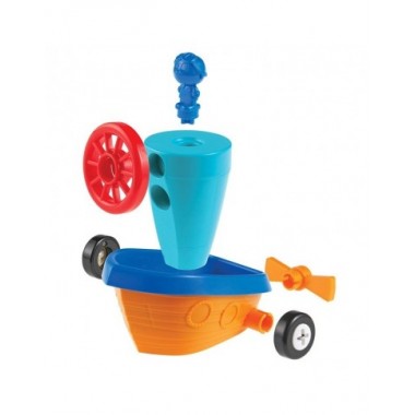 Konstriuktorius 1-2-3 Mašina-Lėktuvas-Laivas - Lavinamieji konstruktoriai vaikams nuo 2 metų