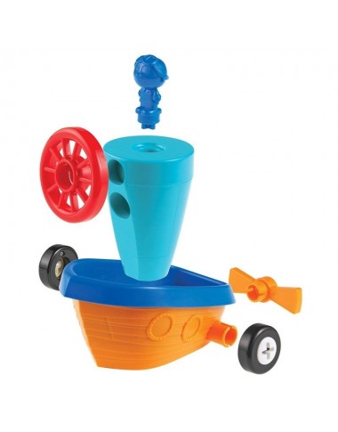 Konstriuktorius 1-2-3 Mašina-Lėktuvas-Laivas - Lavinamieji konstruktoriai vaikams nuo 2 metų