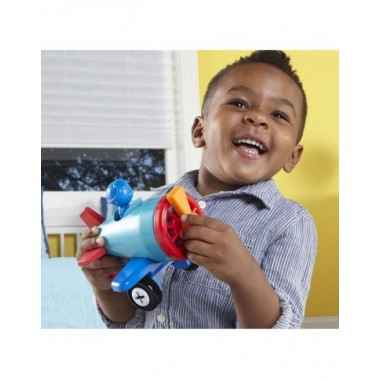 Konstriuktorius 1-2-3 Mašina-Lėktuvas-Laivas - Lavinamieji konstruktoriai vaikams nuo 2 metų