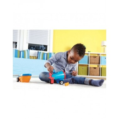 Konstriuktorius 1-2-3 Mašina-Lėktuvas-Laivas - Lavinamieji konstruktoriai vaikams nuo 2 metų