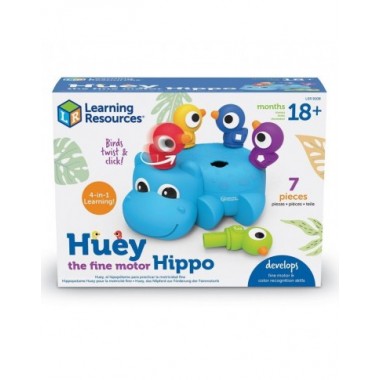 Smulkiosios motorikos žaidimas Begemotas - Lavinamieji žaislai nuo 18 mėnesių