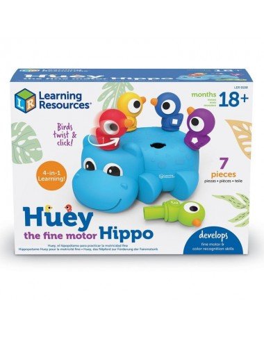 Smulkiosios motorikos žaidimas Begemotas - Lavinamieji žaislai nuo 18 mėnesių