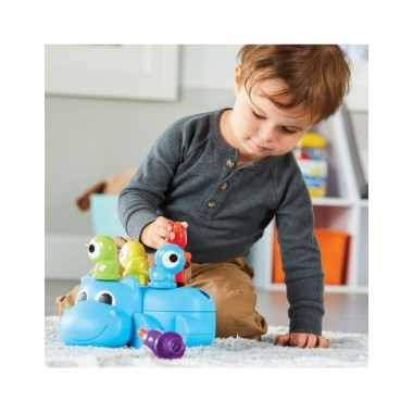 Smulkiosios motorikos žaidimas Begemotas - Lavinamieji žaislai nuo 18 mėnesių