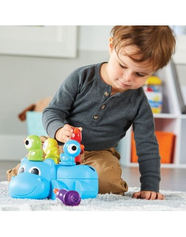 Smulkiosios motorikos žaidimas Begemotas - Lavinamieji žaislai nuo 18 mėnesių