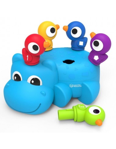 Smulkiosios motorikos žaidimas Begemotas - Lavinamieji žaislai nuo 18 mėnesių