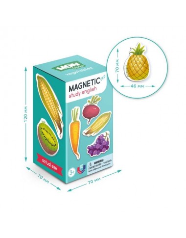 Augļu un dārzeņu magnētu komplekts (10 gab.)