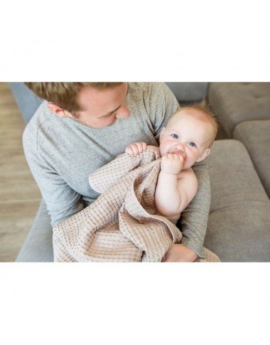 Lulujo medvilnės rusvas pledas kūdikiui - Prekės kūdikiams Lulujo medvilnės rusvas pledas kūdikiui - Prekės kūdikiams