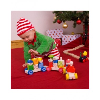 Bigjigs medinis lavinamasis traukinukas - Mediniai lavinamieji žaislai