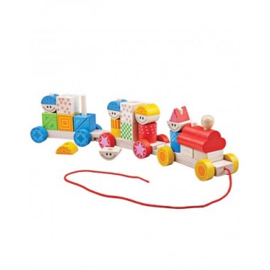 Bigjigs medinis lavinamasis traukinukas - Mediniai lavinamieji žaislai