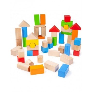 Bigjigs medinės kaladėlės - Mediniai žaislai