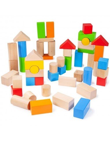 Bigjigs medinės kaladėlės - Mediniai žaislai Bigjigs medinės kaladėlės - Mediniai žaislai