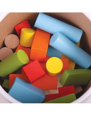 Bigjigs medinės kaladėlės - Mediniai žaislai Bigjigs medinės kaladėlės - Mediniai žaislai