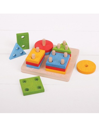 Bigjigs medinė lavinamoji formelių dėlionė - Lavinamieji žaislai