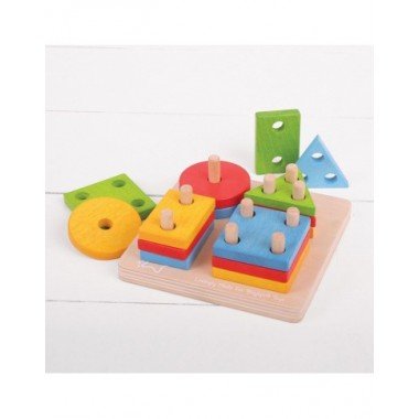 Bigjigs medinė lavinamoji formelių dėlionė - Lavinamieji žaislai