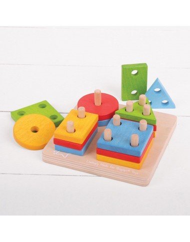 Bigjigs medinė lavinamoji formelių dėlionė - Lavinamieji žaislai