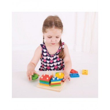Bigjigs medinė lavinamoji formelių dėlionė - Lavinamieji žaislai