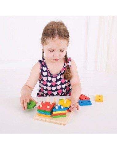 Bigjigs medinė lavinamoji formelių dėlionė - Lavinamieji žaislai