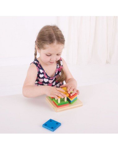 Bigjigs medinė lavinamoji formelių dėlionė - Lavinamieji žaislai