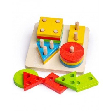 Bigjigs medinė lavinamoji formelių dėlionė - Lavinamieji žaislai
