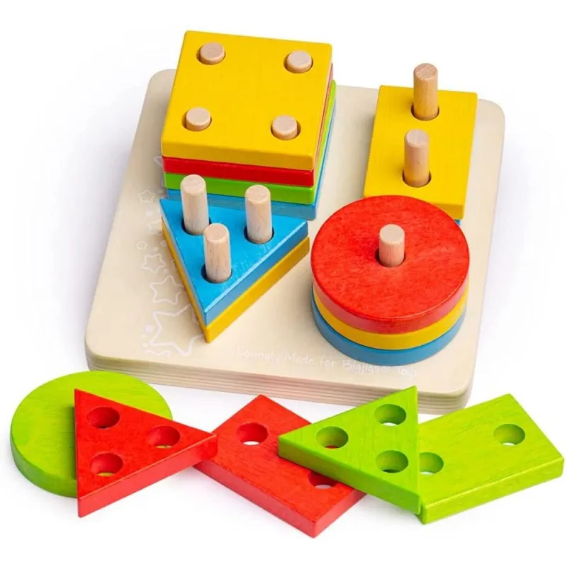 Bigjigs medinė lavinamoji formelių dėlionė - Lavinamieji žaislai