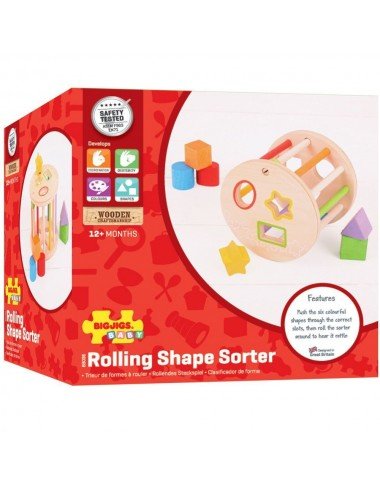 Bigjigs medinė formų rūšiuoklė - Mediniai lavinamieji žaislai vaikams